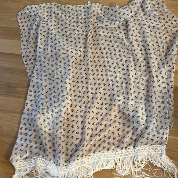 Anchor Wrap New Shawl Fringe One Size - Picture 3 of 3